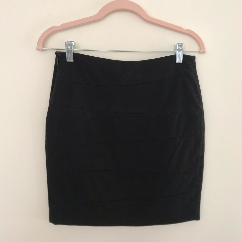 WHBM black pencil skirt